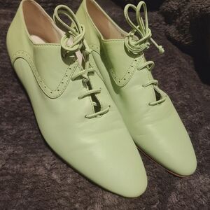 Elegant Green Women's Oxford Shoes